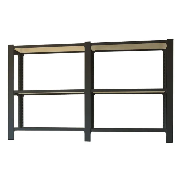 Rayonnage de bureau charge légère sans vis 1000x1800x400 – 3 niveaux Anthracite/Blanc – SIMON RACK – 8425437109034