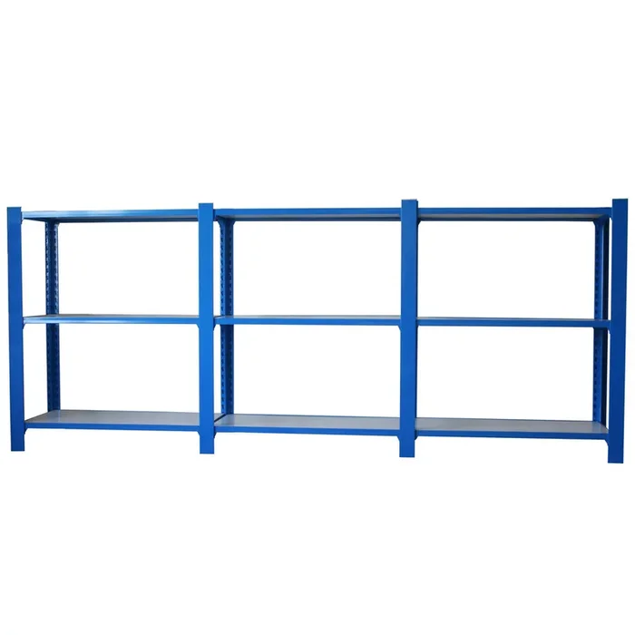 Rayonnage de bureau charge légère sans vis 1000x2700x400 – 3 niveaux Bleu/Blanc – SIMON RACK – 8435104998960