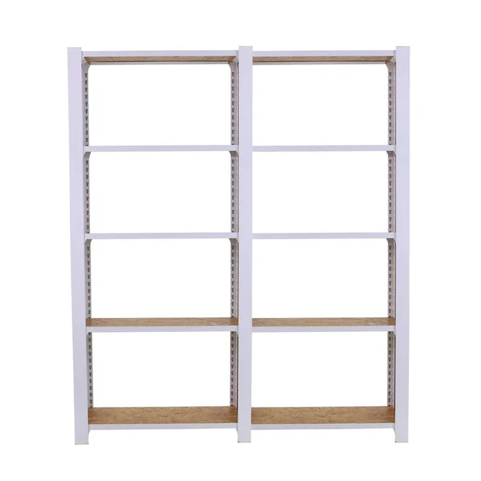 Rayonnage de bureau charge légère sans vis 2100x1600x300 – 5 niveaux Blanc – SIMON RACK – 8425437127427