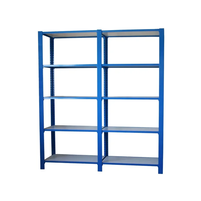 Rayonnage de bureau charge légère sans vis 2100x1800x300 – 5 niveaux Bleu/Blanc – SIMON RACK – 8435104999417