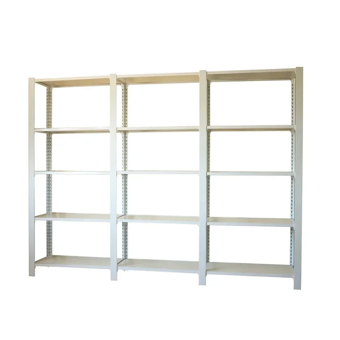 Rayonnage de bureau charge légère sans vis 2100x2700x400 – 5 niveaux Blanc – SIMON RACK – 8435104999653