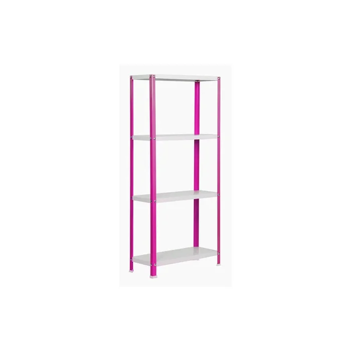 Rayonnage intérieur 1600x1000x400 – 4 niveaux Rose/Blanc – SIMON RACK – 8425437062148