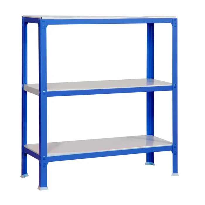 Rayonnage intérieur 900x800x400 – 3 niveaux Bleu/Blanc – SIMON RACK – 8435104940051