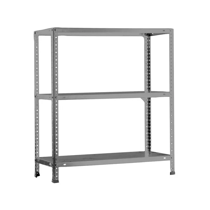 Rayonnage métallique léger à vis 1000x1100x400 – 3 niveaux Gris – SIMON RACK – 8425437084881