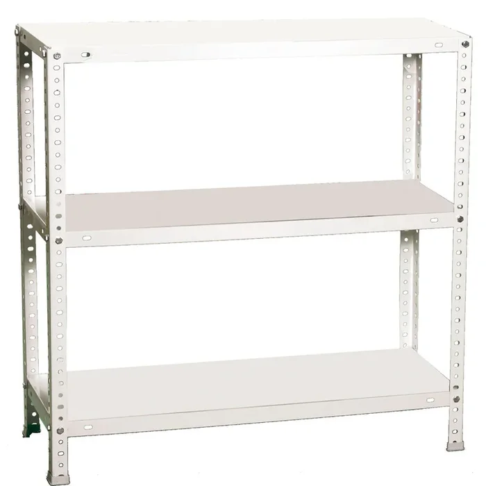 Rayonnage métallique léger à vis 1000x1100x500 – 3 niveaux Blanc – SIMON RACK – 8425437084201