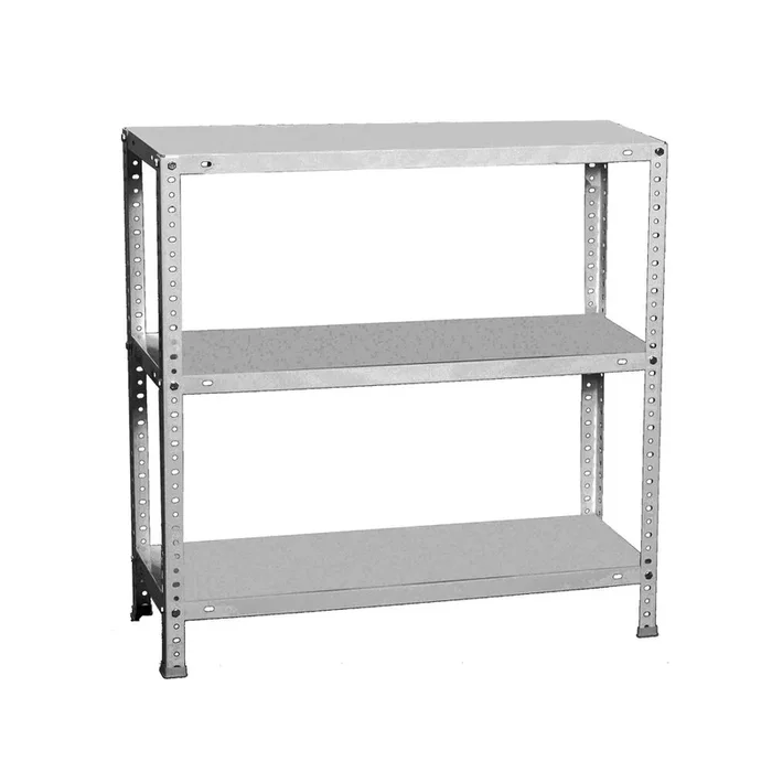 Rayonnage métallique léger à vis 1000x900x500 – 3 niveaux Gris – SIMON RACK – 8425437084409