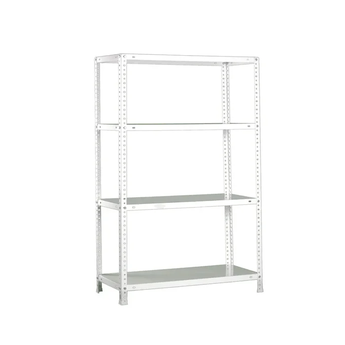 Rayonnage métallique léger à vis 1500x900x400 – 4 niveaux Blanc – SIMON RACK – 8425437130113