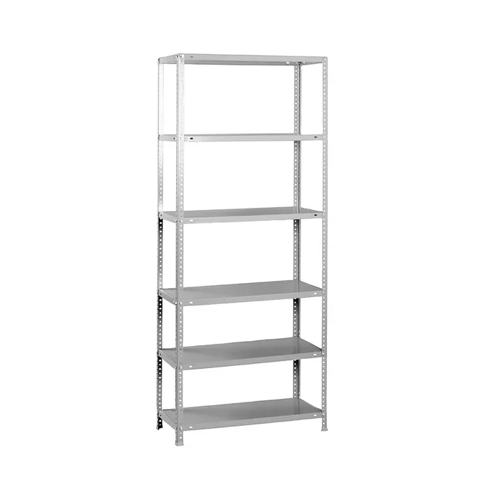 Rayonnage métallique léger à vis 2000x1100x300 – 6 niveaux Gris – SIMON RACK – 8425437091360