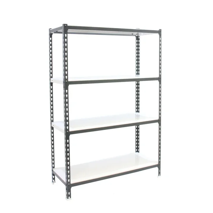 Rayonnage métallique léger sans vis 1500x1000x300 – 4 niveaux Anthracite/Blanc – SIMON RACK – 8425437097553