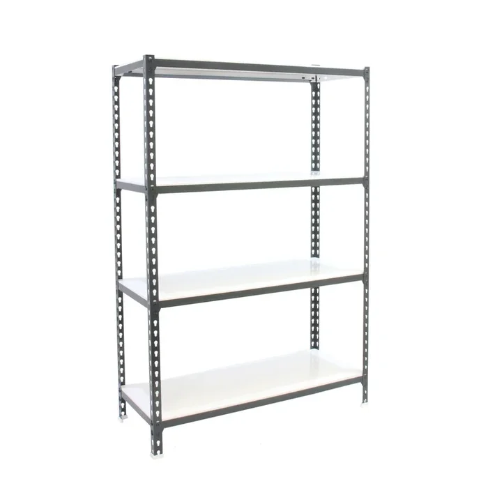 Rayonnage métallique léger sans vis 1500x1200x300 – 4 niveaux Anthracite/Blanc – SIMON RACK – 8425437098635
