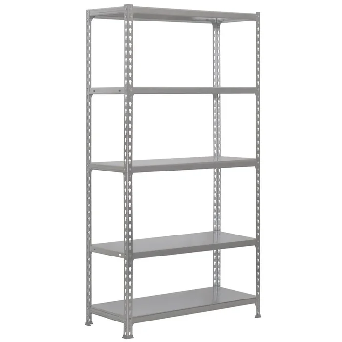 Rayonnage métallique léger sans vis 1800x900x300 – 5 niveaux Gris – SIMON RACK – 8435104934562