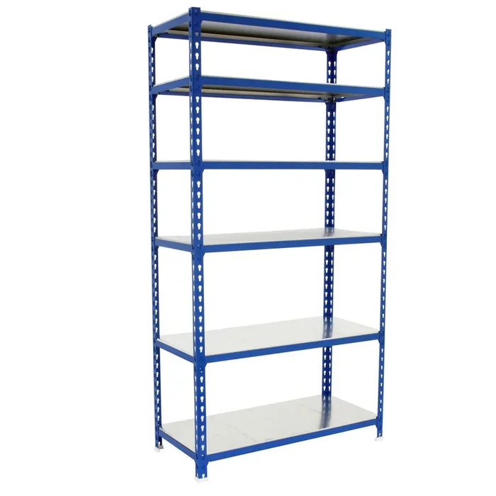 Rayonnage métallique léger sans vis 2500x1100x400 – 6 niveaux Bleu – SIMON RACK – 8435104954003