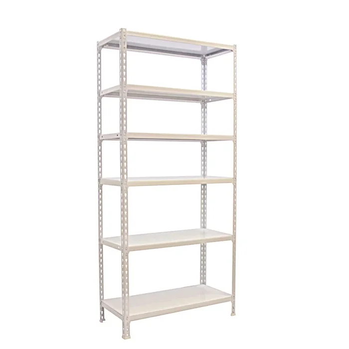 Rayonnage métallique léger sans vis 2500x900x300 – 6 niveaux Blanc – SIMON RACK – 8435104974445