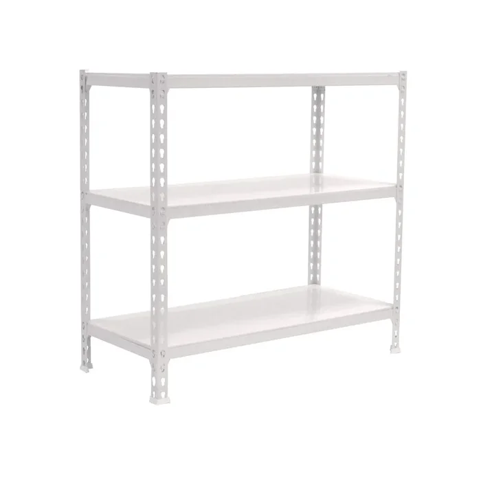 Rayonnage métallique léger sans vis 900x1100x400 – 3 niveaux Blanc – SIMON RACK – 8435104974148