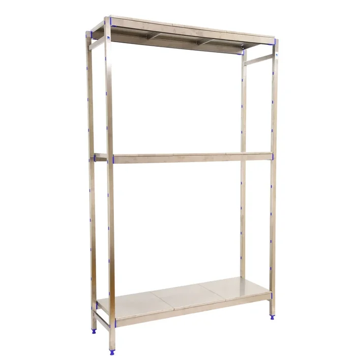 Rayonnage mobile bois-métal léger sans vis 1600x1260x400 – 3 niveaux – SIMON RACK – 8425437073250