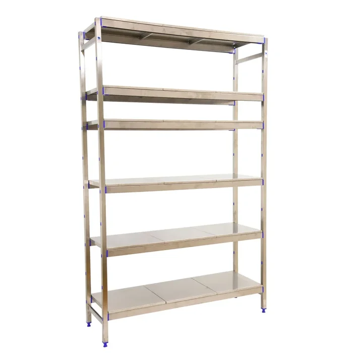 Rayonnage mobile bois-métal léger sans vis 1600x1660x400 – 6 niveaux – SIMON RACK – 8425437073458