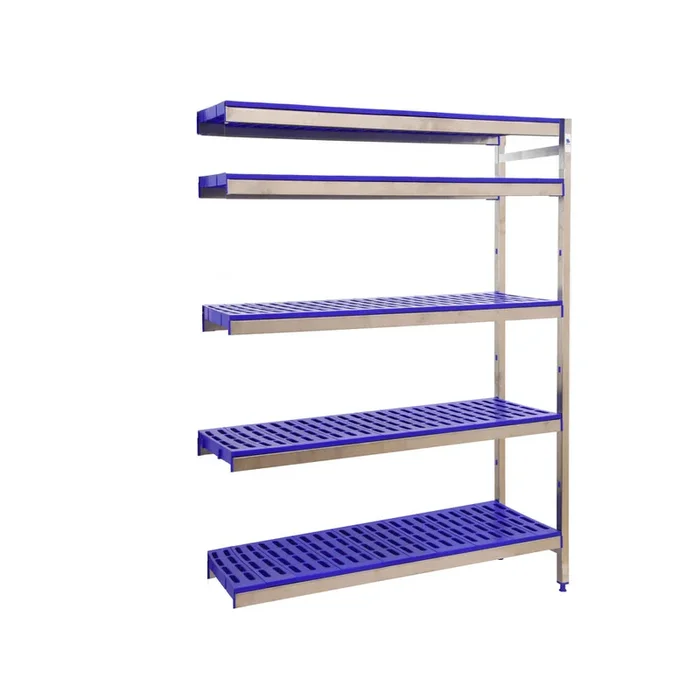 Rayonnage mobile bois-métal léger sans vis 1600x1660x500 – 5 niveaux – SIMON RACK – 8425437075506