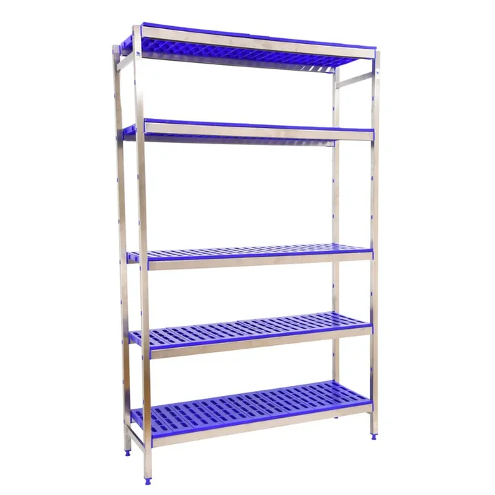 Rayonnage mobile bois-métal léger sans vis 1600x860x400 – 5 niveaux – SIMON RACK – 8425437074677
