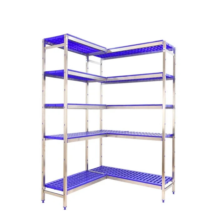 Rayonnage mobile bois-métal léger sans vis 2000x1360x500 – 5 niveaux – SIMON RACK – 8425437076169