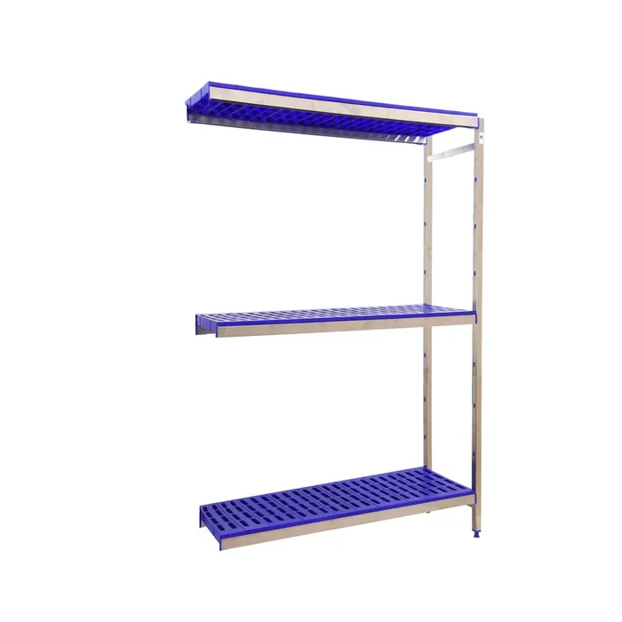Rayonnage mobile bois-métal léger sans vis 2000x1660x500 – 3 niveaux – SIMON RACK – 8425437075629