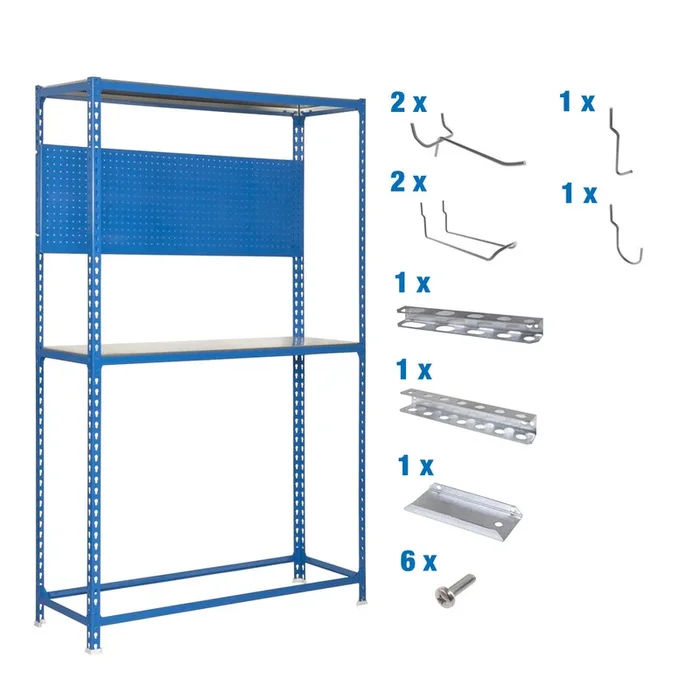 Rayonnage pour garage auto – 2000x1000x400 – Bleu – SIMON RACK – 8425437072277