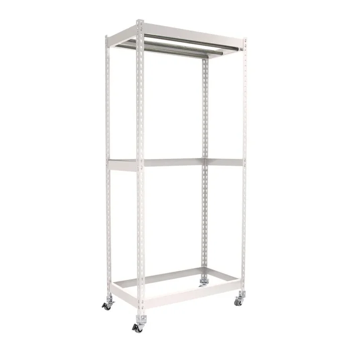 Rayonnage pour vêtements 3075x900x600 – 1 niveau Blanc – SIMON RACK – 8425437093449