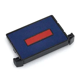 Recharge d&rsquo;encre 6/4750 bleu et rouge pour tampon Trodat 4750/2 – lot de 10