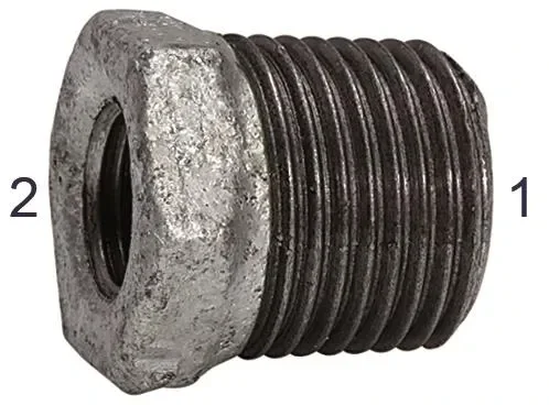 Réducteur 241/R 1 1/2 a./Rp 3/8 i. ISO 7/1 / fonte malléable noire, galvanisée 113073
