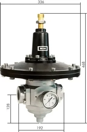 Réducteur de pression de précision G 1-1/2″, 150 – 300 mbar pour CO2