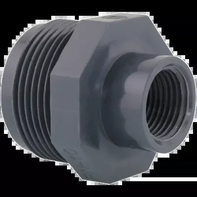 Réduction double filetée/taraudée PVC Pression