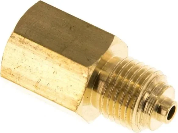 Réduction manom. G 1/4&Prime;(M)-M 12×1,5(FF). Laiton, 32mm