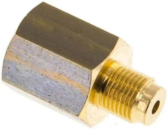 Réduction manom. G 1/8&Prime;(mâle)-G 1/4&Prime;(femelle). Laiton, 29mm