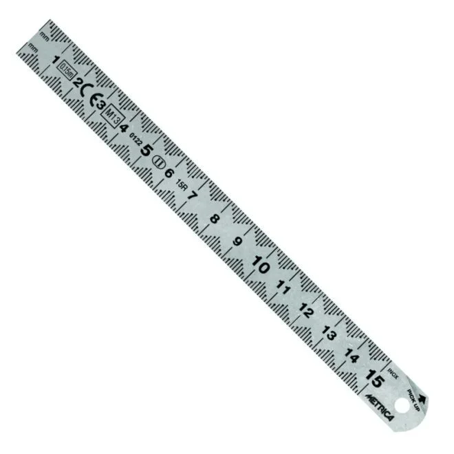 Regle flex chrom.pick up 150x15mm METRICA – 24300