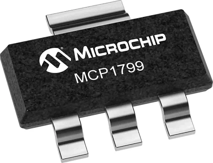 Régulateur de tension MCP1799T-3302H/TT, 80mA, SOT-23, SOT-223, 3 broches.