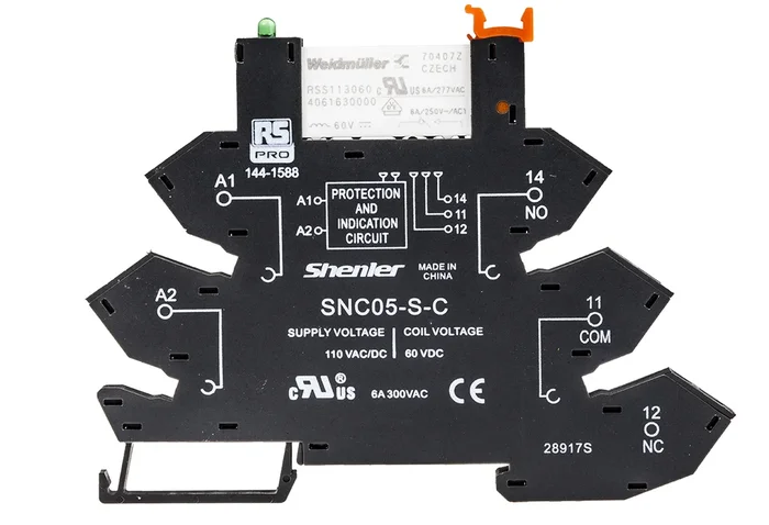 Relais d&rsquo;interface RS PRO, 60V c.c., 1 NO, montage Rail DIN