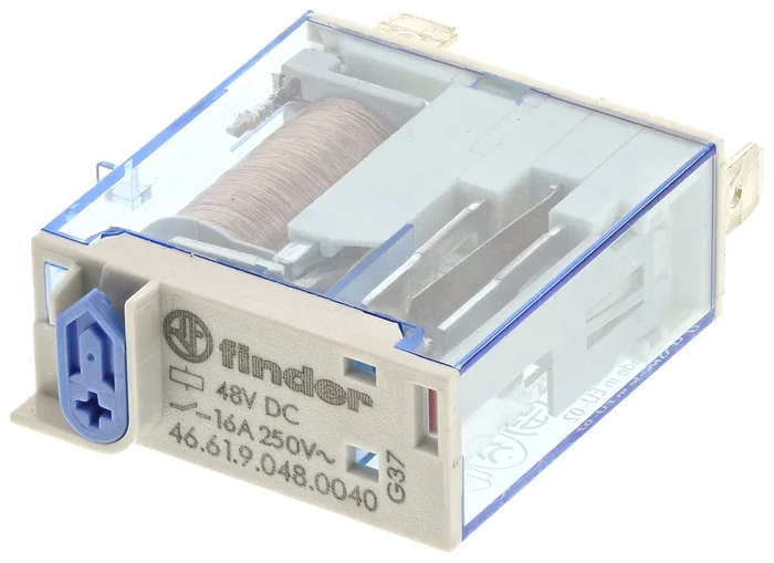 Relais de puissance Finder 46 Series, 1 RT, bobine 48V c.c. Enfichable 500mW