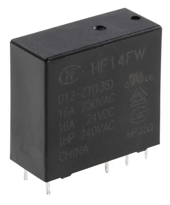 Relais de puissance RS PRO, 1 RT, bobine 12V c.c. Montage sur CI 530mW