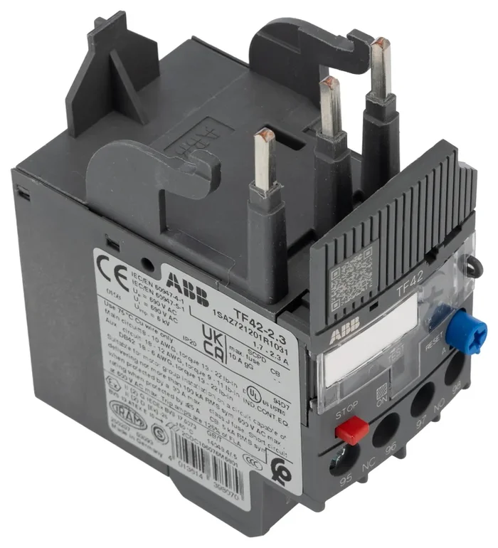 Relais de surcharge thermique ABB TF42, 1 NO + 1 NF, 2,3 A