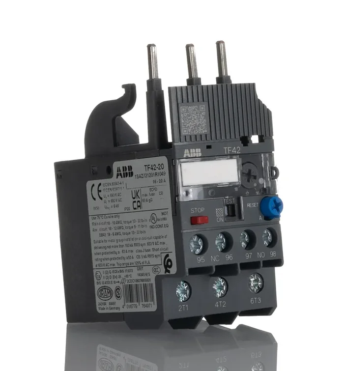 Relais de surcharge thermique ABB TF42, 1 NO + 1 NF, 20 A, Vin 600 V