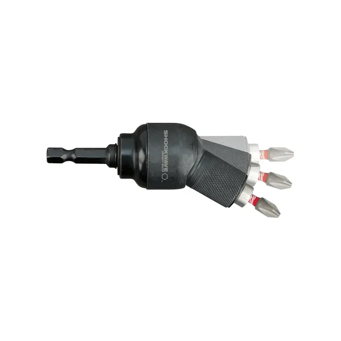 RENVOI D&rsquo;ANGLE CARDAN VISSEUSE À  CHOCS + 10 EMBOUTS DE VISSAGE MILWAUKEE – 4932459781
