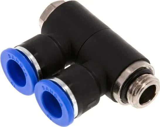 Répartiteur multiple enfichable, 2 fois G 1/4″-10mm, standard IQS