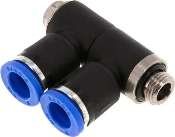 Répartiteur multiple enfichable, 2 fois G 1/8″-8mm, standard IQS