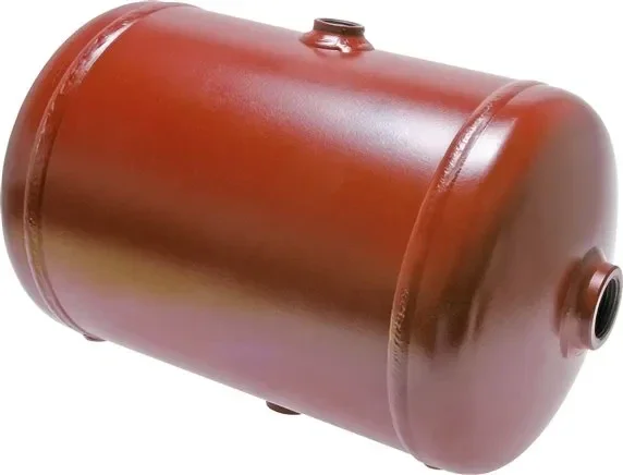 Réservoir d’air comprimé 5l, 0 – 10bar, peint en rouge (RAL 3009, 2-K)