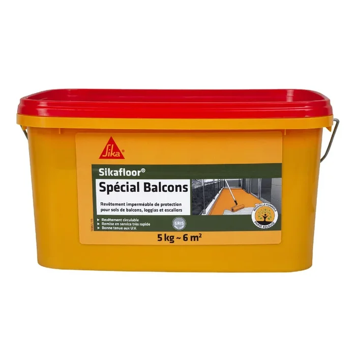 RÉSINE SEAU DE 5KG DE SIKAFLOOR SPECIAL BALCONS RAL7038 – SIKA – 582110