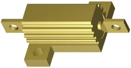 Résistance à montage sur châssis Bobinée, 12Ω 25W ±5%