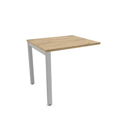Retour pour bureau PAOLA – Piétement Gris aluminium