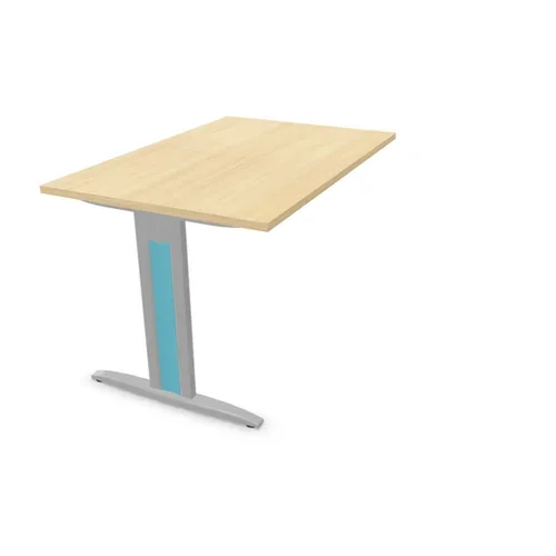 Retour pour table de bureau HARRY – Piétement Gris aluminium