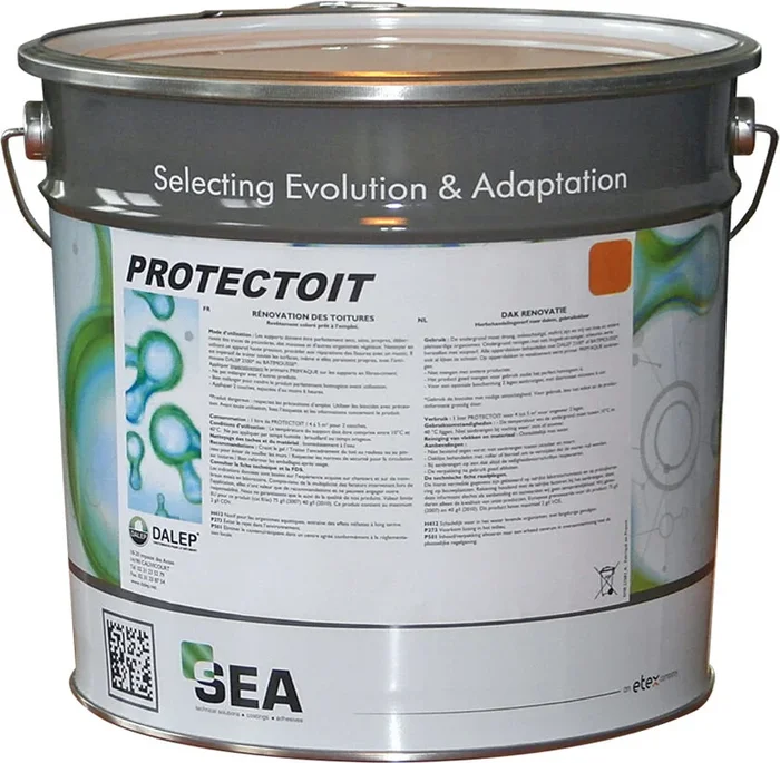 Revêtement PROTECTOIT ROUGE pour Toitures – Pot 17 L DALEP – 704853