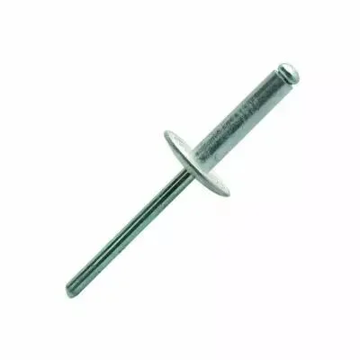Rivet standard – tête plate extra large – alu/tige acier