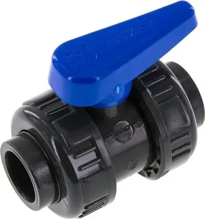 Robinet à boisseau sphérique à coller, PVC-U / EPDM, 25mm (version eau)